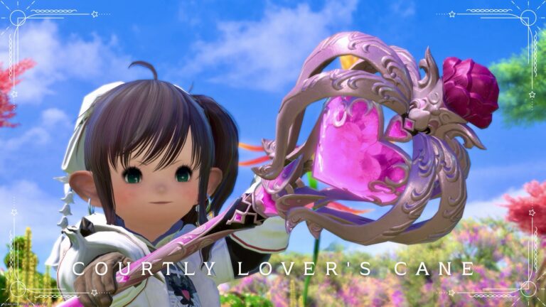 ハートでキュアキュアな魔法少女のステッキ・白魔道士武器『コートリーラヴァー・ケーン』 ララフェル FF14ブログ Norirow Note 47