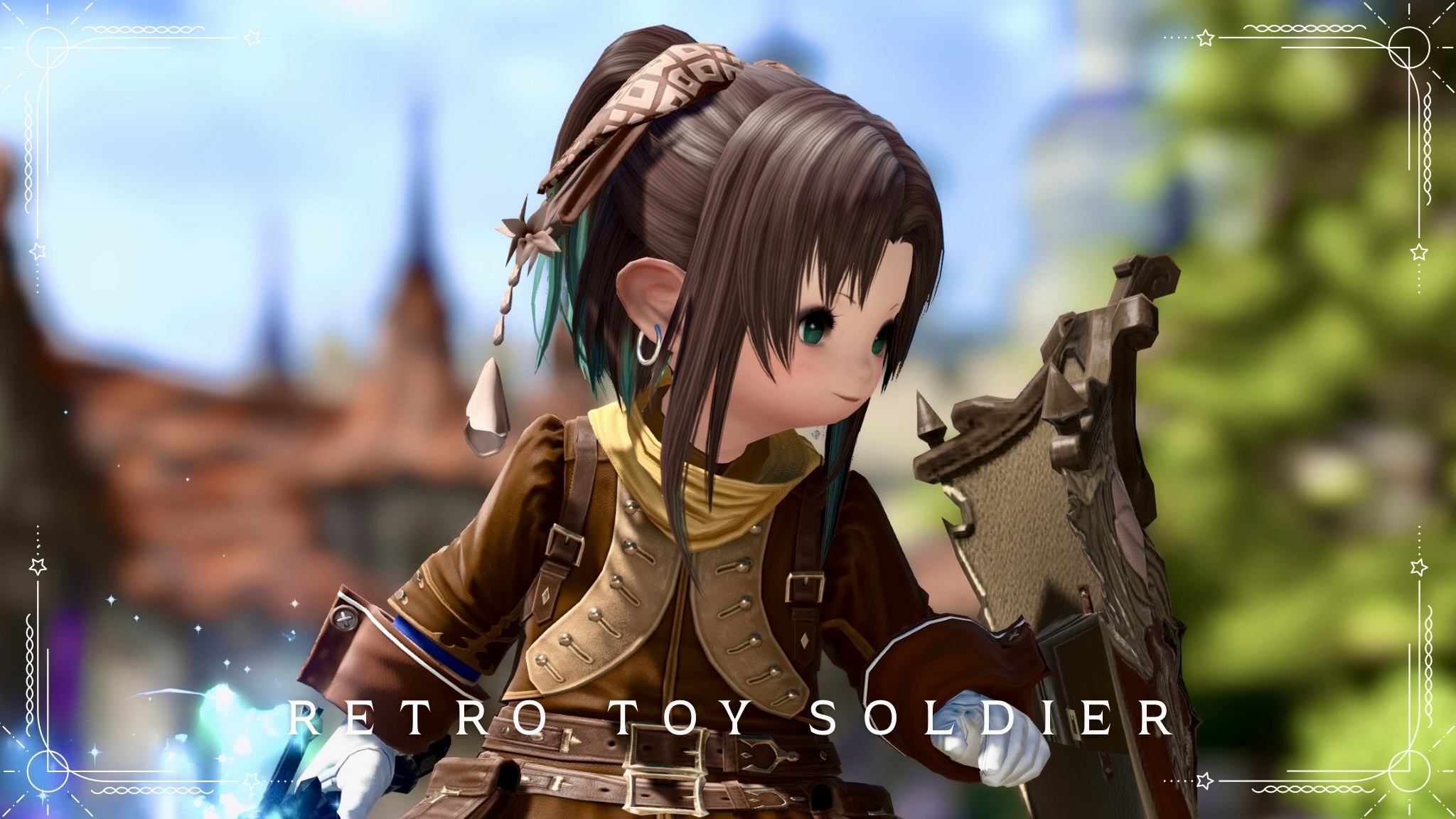 [Glamour] "Retro Toy Soldier" Outfit (Aiming x Healer x Alchemist x Paladin Mix) Lalafell FF14 Blog Norirow Note 24