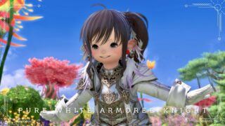 【ミラプリ】美麗で不屈な「純白鎧の女騎士様」-フィアスタイラント・ララフェル女子アレンジコーデ ララフェル FF14ブログ Norirow Note 23