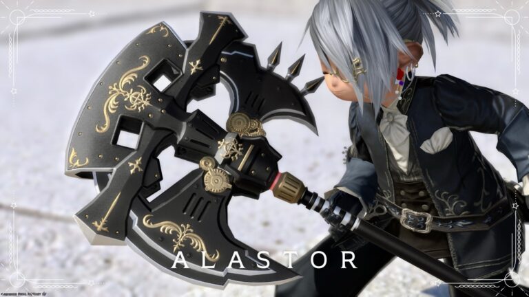 シックでゴージャスな機械式変形漆黒斧・戦士武器『アラストール』 ララフェル FF14ブログ Norirow Note 20