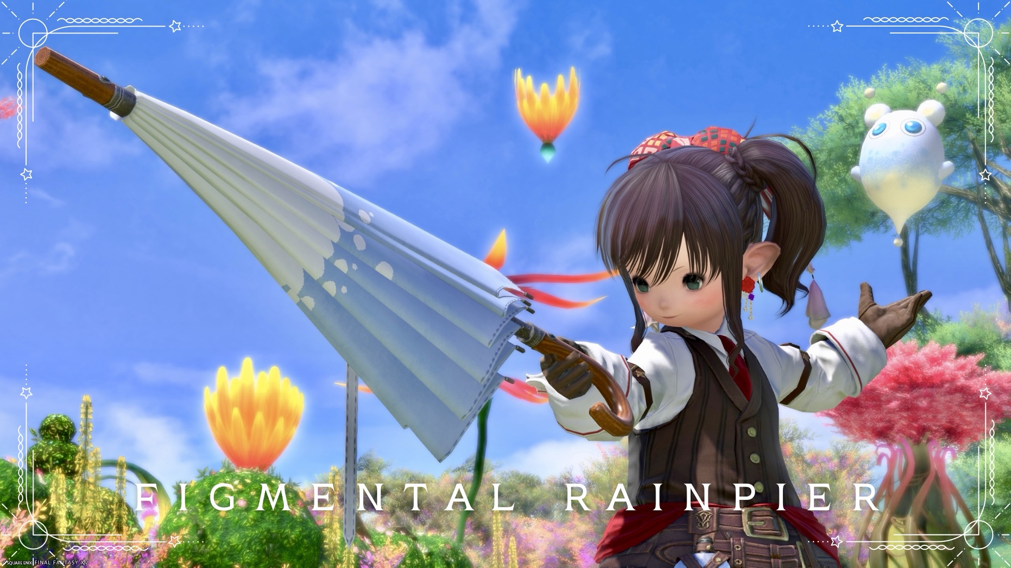 雨傘とドリッピーの可愛すぎる赤魔道士の夢武器『ドリーム・オブ・レイン』 ララフェル FF14ブログ Norirow Note 24