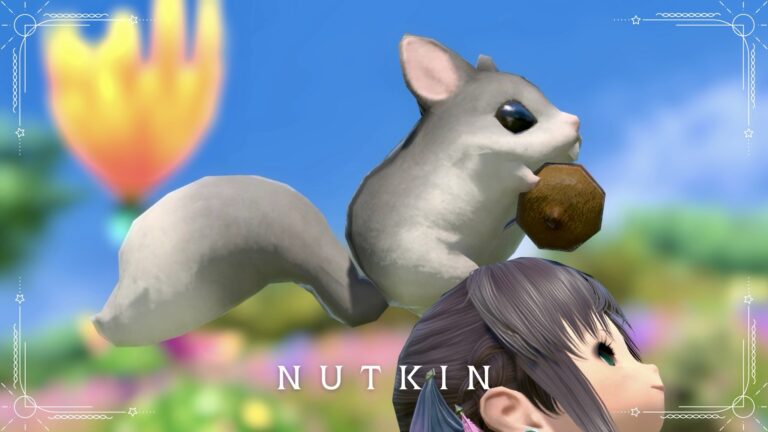 The adorable acorn-munching squirrel minion, Nutkin Lalafell FF14 Blog Norirow Note 20