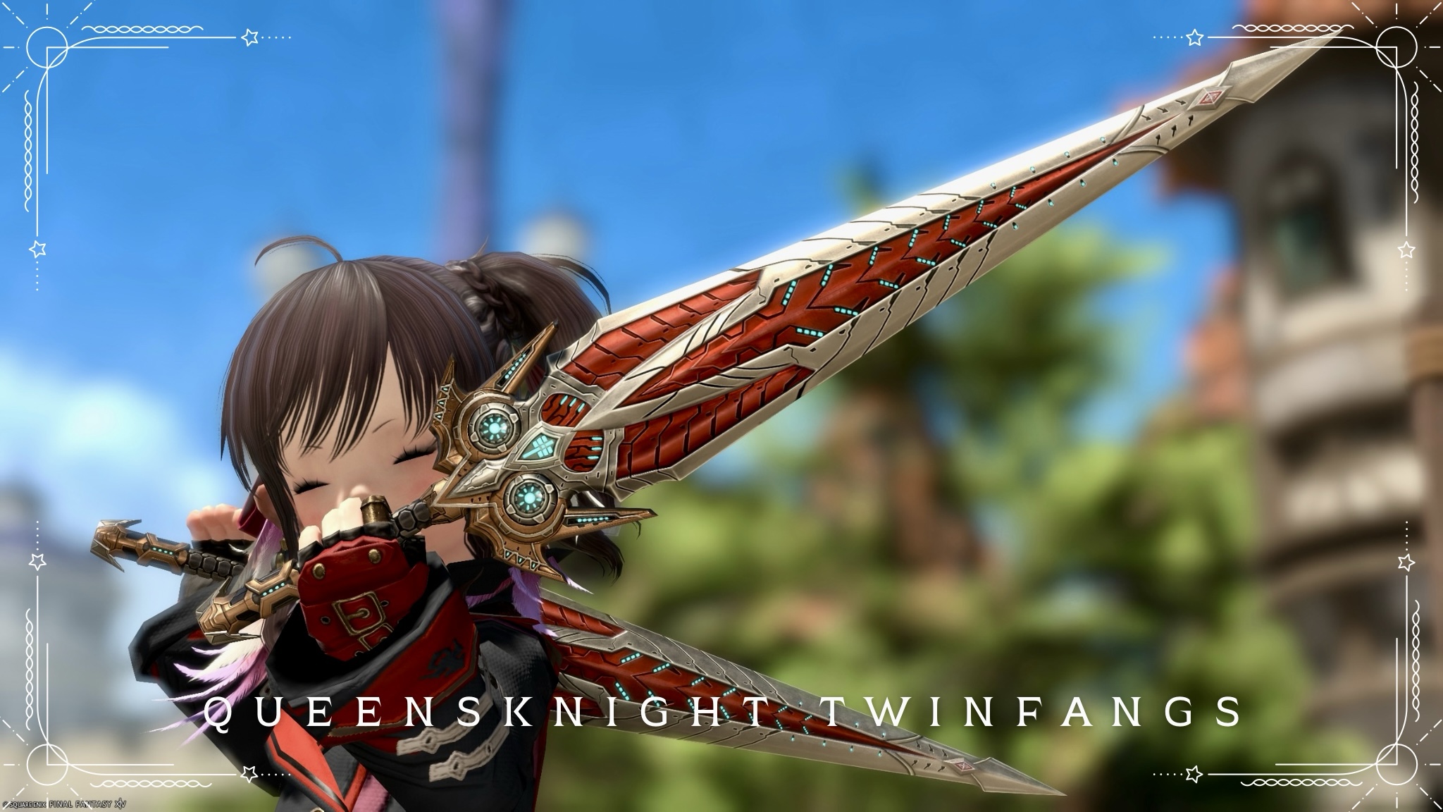 極ゼレニアのヴァイパー武器・紅き機械騎士の二刀流剣『クイーンズナイト・ツインファング』 ララフェル FF14ブログ Norirow Note 27