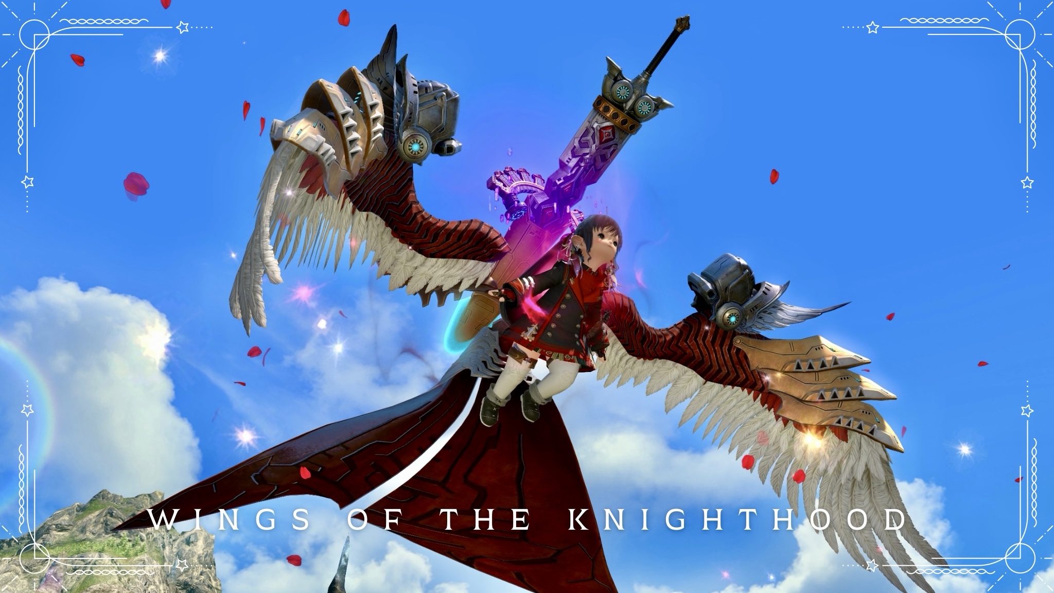 Wings of the Knighthood — The Knight's Wings Where Red Roses Dance, from Recollection (Extreme) Lalafell FF14 Blog Norirow Note 26