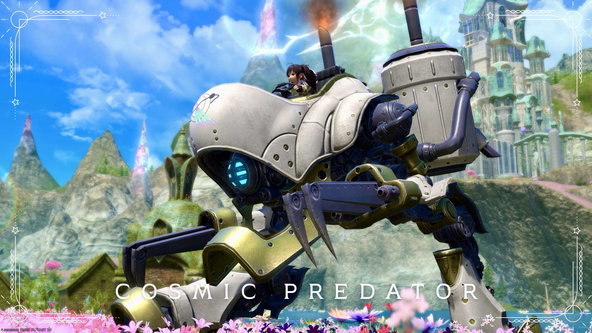 The Classic & Charming Magitek Robot Mount "Cosmic Predator" (Auxesia) Lalafell FF14 Blog Norirow Note 35