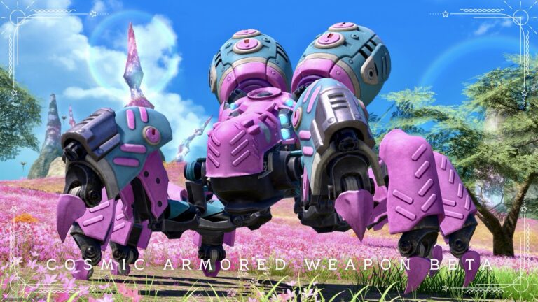 可愛いピンクのクモ型？ロボットマウント『コスモ・アームドウェポン改』 ララフェル FF14ブログ Norirow Note 42