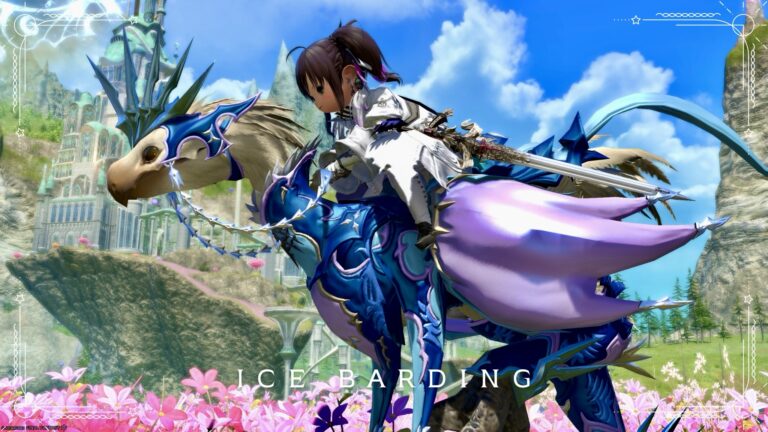 氷の女王の蒼く美麗なチョコボ装甲『シヴァ・バード』 ララフェル FF14ブログ Norirow Note 20