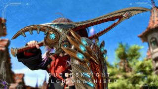 極ゼレニアのナイト武器・機械式孔雀不死鳥の剣と盾『クイーンズナイト・ファルシオン＆シールド』 ララフェル FF14ブログ Norirow Note 14