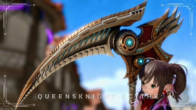 Reaper Weapon of Zelenia's Recollection (Extreme) — Mechanical Bird's Great Scythe "Queensknight Scythe" Lalafell FF14 Blog Norirow Note 9