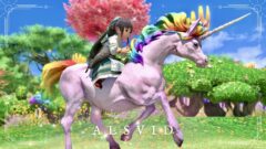 La monture licorne de la déesse solaire à la crinière arc-en-ciel « Alsvid » (Campagne Twitch) Lalafell FF14 Blog Norirow Note 50