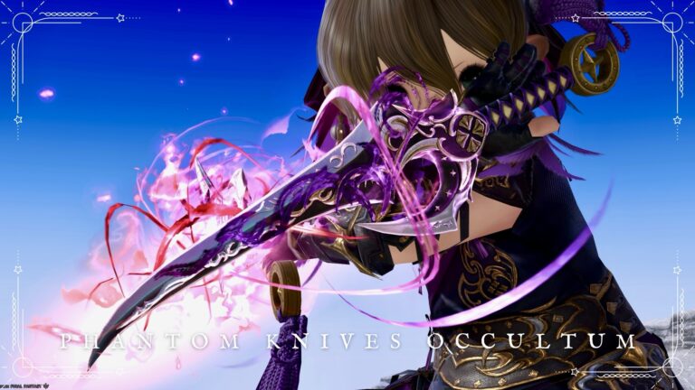 忍者のファントムウェポン (PW) 最終形態・光る桜の妖刀『ファントムオカルタム・ナイフ』 ララフェル FF14ブログ Norirow Note 40