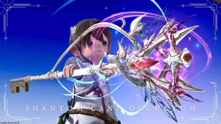 白魔道士のファントムウェポン (PW) 最終形態・光る天使の鍵の杖『ファントムオカルタム・ケーン』 ララフェル FF14ブログ Norirow Note 32