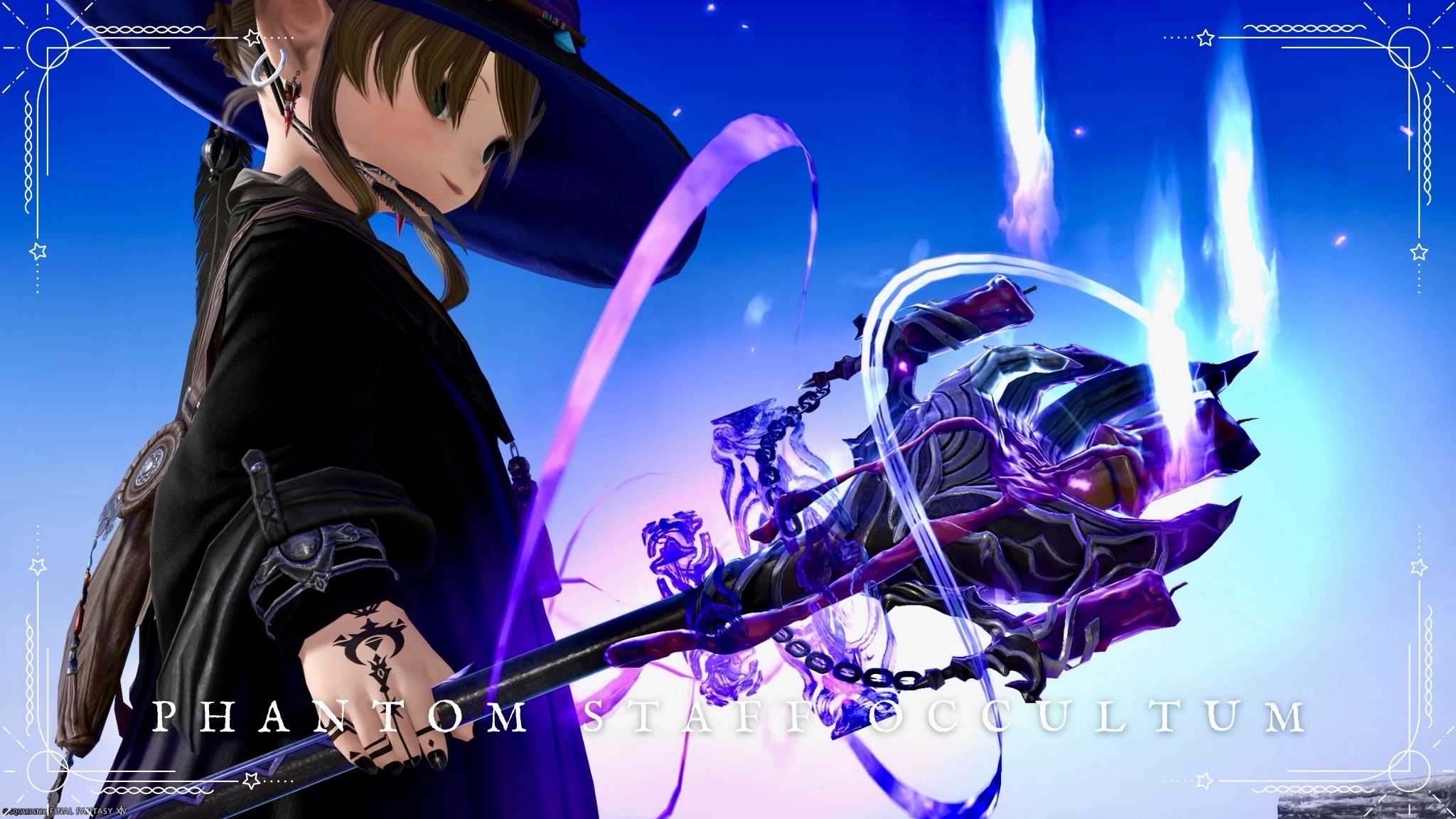 Black Mage's Phantom Weapon (PW) Final Form – The Dark Candle Staff "Phantom Staff Occultum" Lalafell FF14 Blog Norirow Note 25