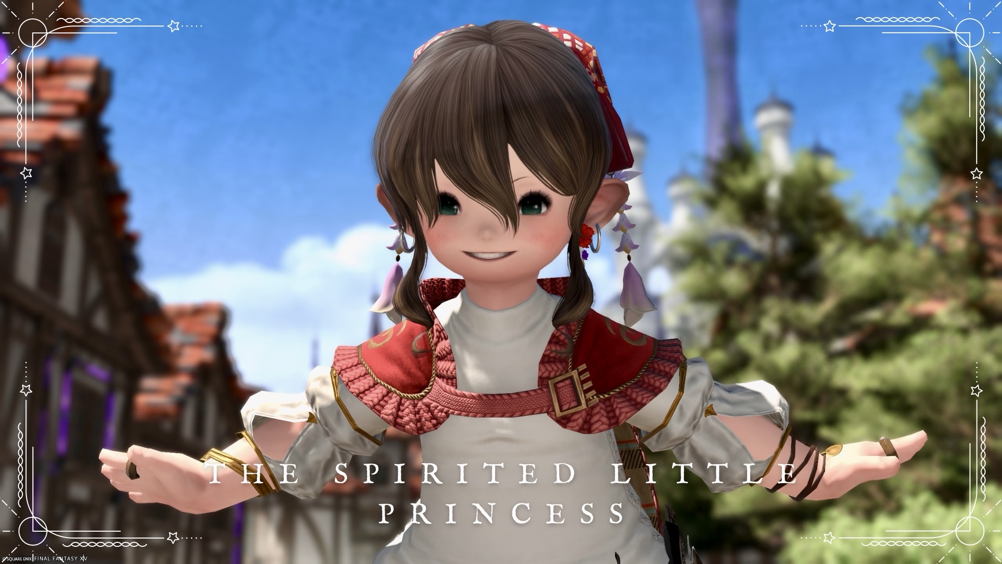 【ミラプリ】ちょっぴりお転婆な「清楚ロングドレスのお姫様」コーデ（オヴェリア衣装アレンジ） ララフェル FF14ブログ Norirow Note 25