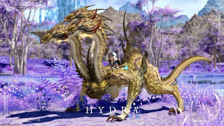 多頭竜 - 三本頭のドラゴン！魔獣使いのマウント『ハイドラ』 ララフェル FF14ブログ Norirow Note 20