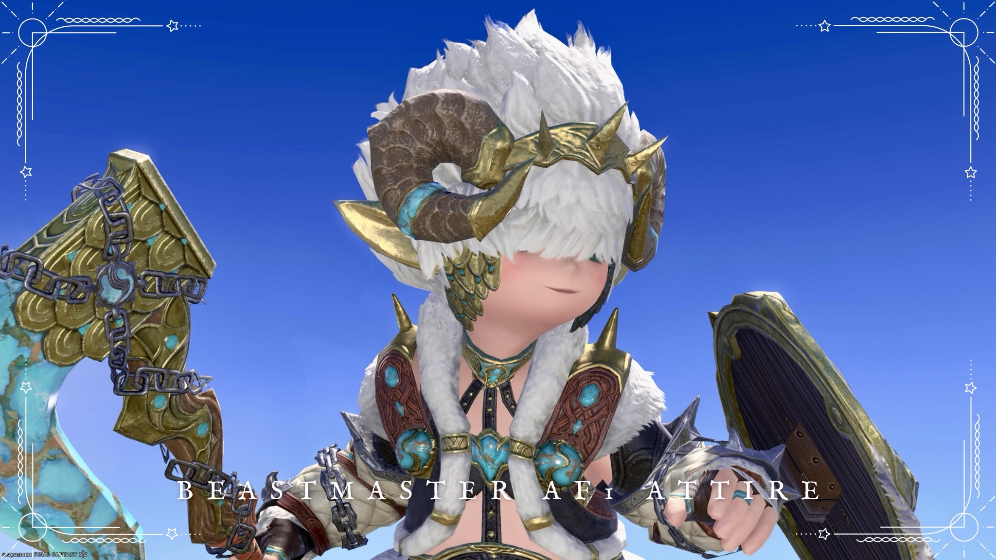 羊さんのワイルド可愛い衣装・魔獣使いのAF1 (Lv50) 装備『ビーストマスター』 (ララフェルVer.) ララフェル FF14ブログ Norirow Note 24