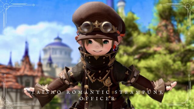 【ミラプリ】レトロな「大正浪漫のスチームパンク将校」コーデ ララフェル FF14ブログ Norirow Note 24
