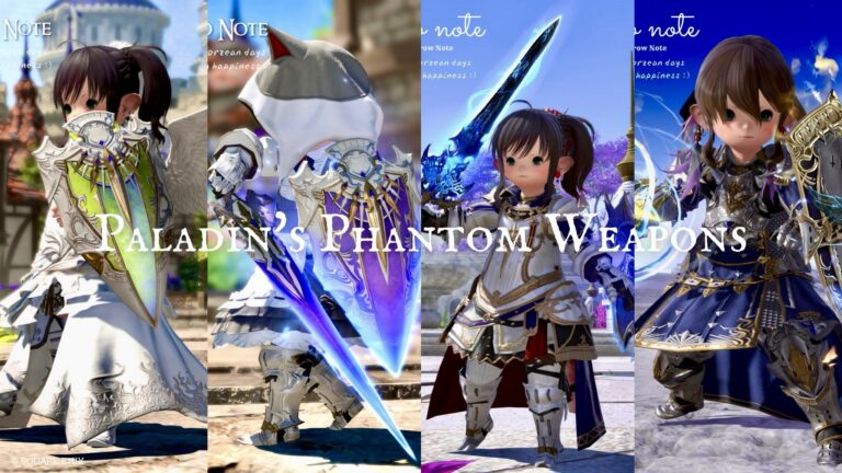 [Compilation] Un aperçu de tous les stades de l'Arme Fantôme (PW) du Paladin ! Lalafell FF14 Blog Norirow Note 45