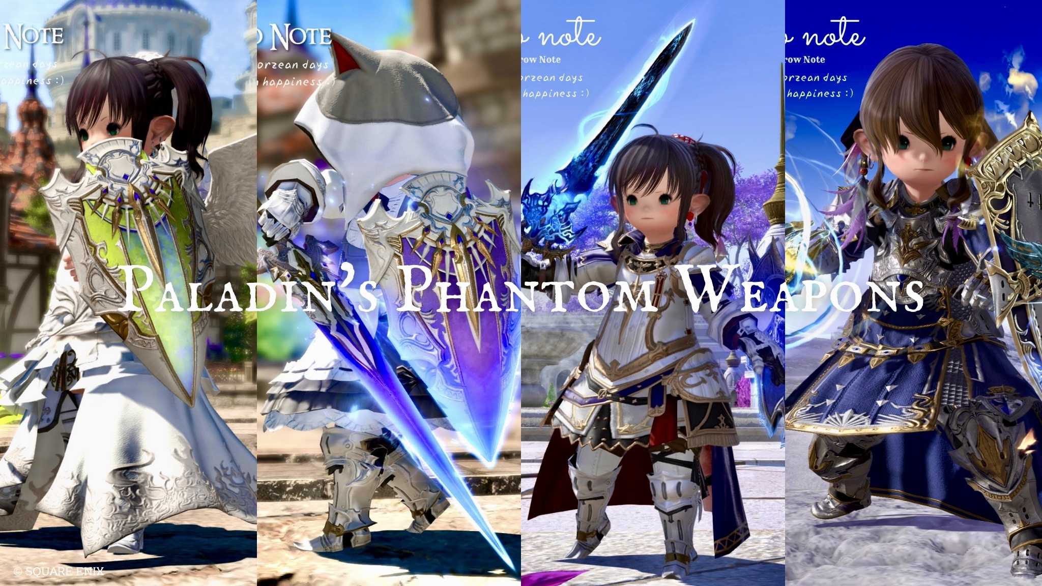 [Compilation] A Look at Every Stage of the Paladin's Phantom Weapon (PW)! Lalafell FF14 Blog Norirow Note 37