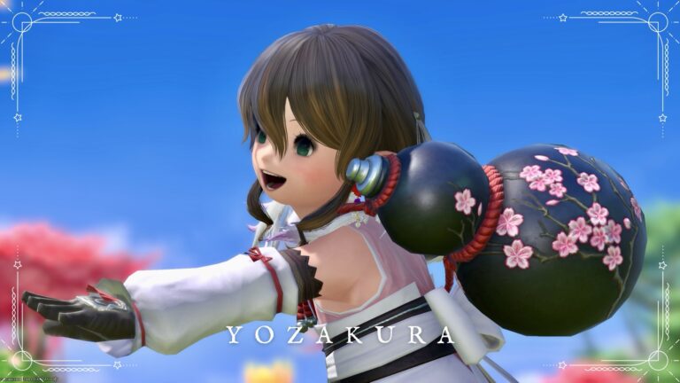 【ミラプリ】夜桜衣装セットで「花遁のヨザクラ」ちゃんのコスプレしてみたよ！ ララフェル FF14ブログ Norirow Note 20