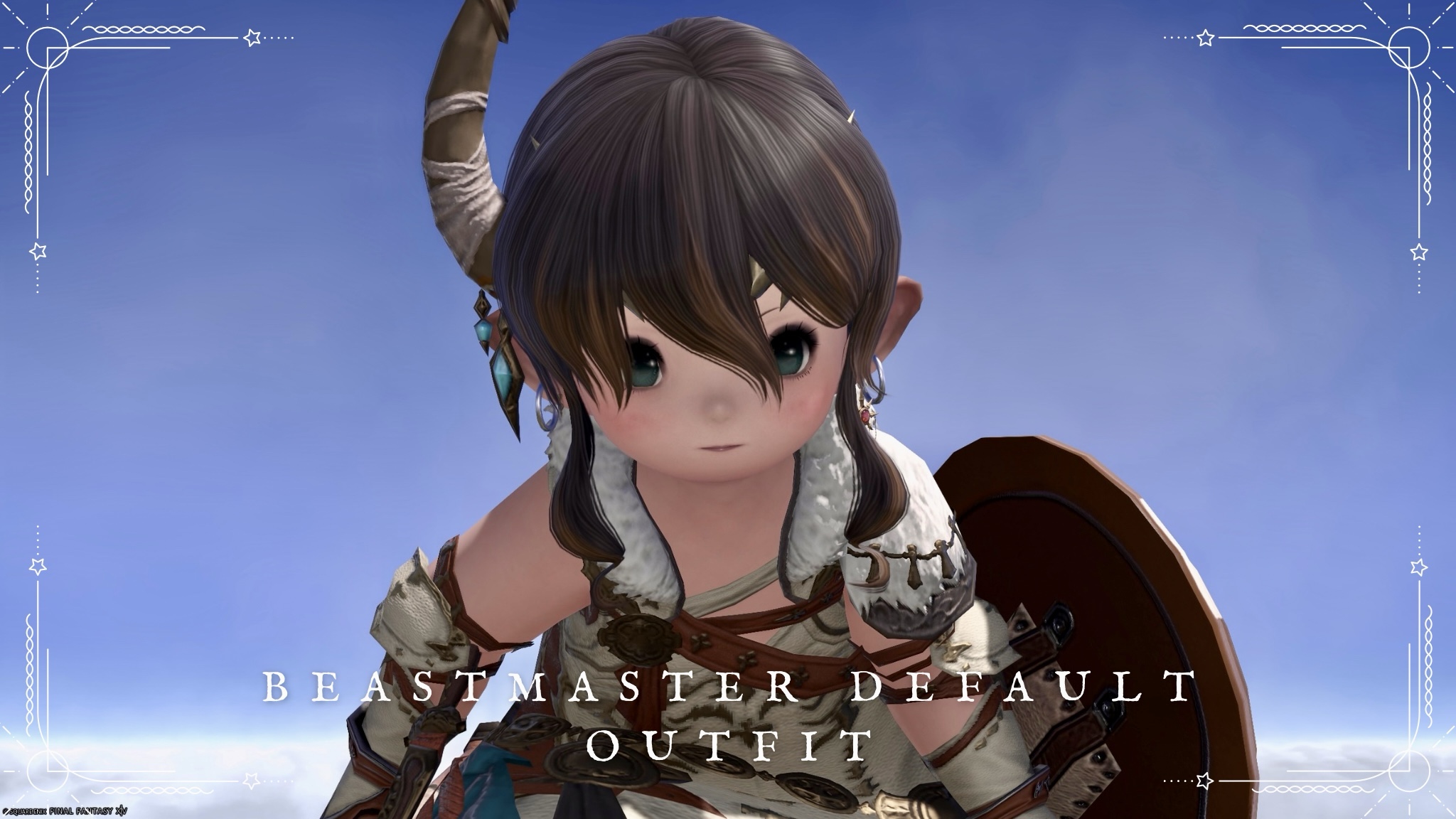 魔獣使いの初期装備・可愛い色の獣皮服『ビーストハーダー』衣装（ララフェル女子Ver.） ララフェル FF14ブログ Norirow Note 24