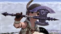 魔獣使い武器・ドルゴノちゃん斧の色違い『ビーストワーデン・ハンドアクス』 ララフェル FF14ブログ Norirow Note 37