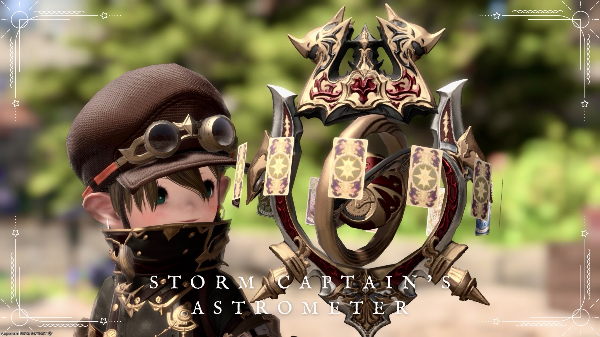 黒渦団の海賊船モチーフの天球儀・占星術師武器『ロミンサンキャプテン・アストロメーター』 ララフェル FF14ブログ Norirow Note 29