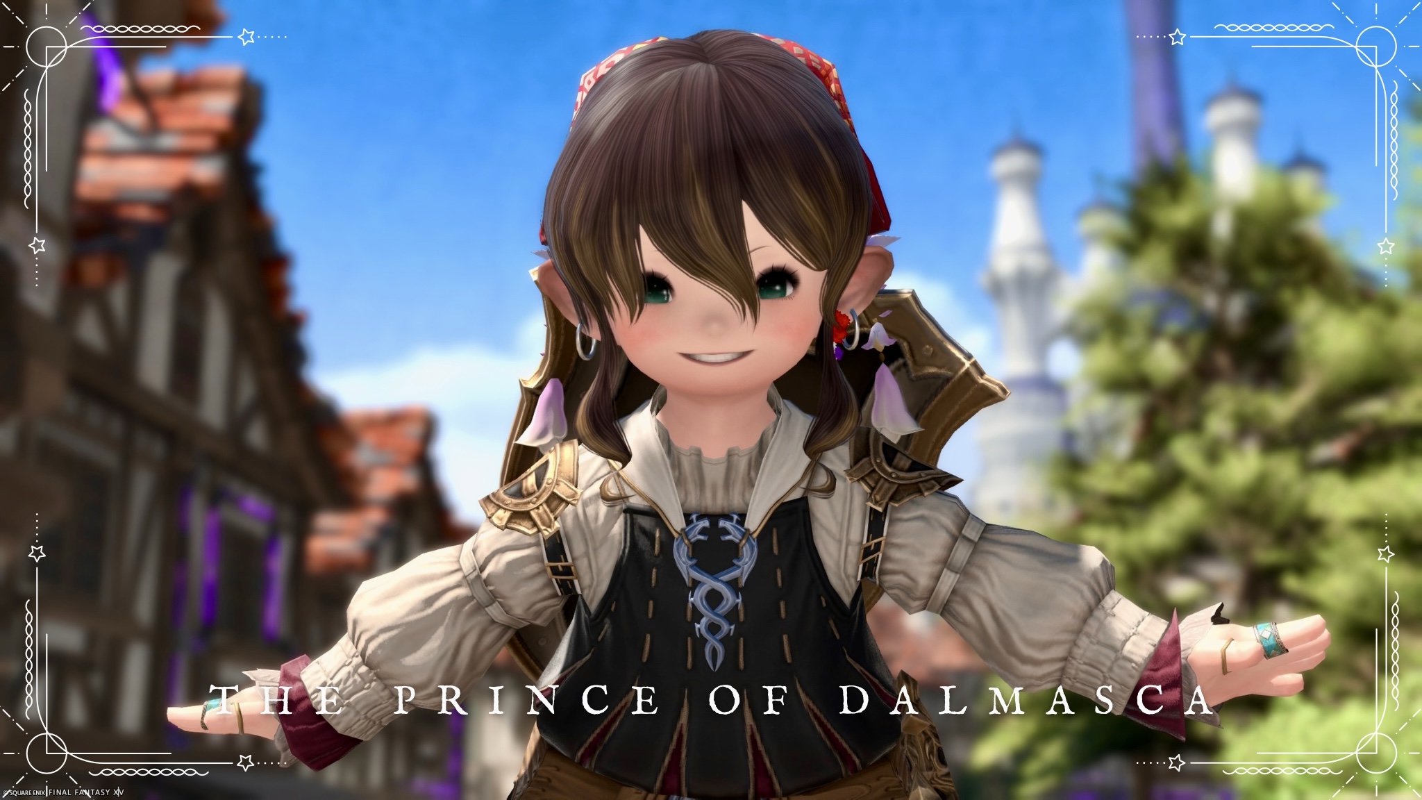 [Mirages] « Un prince de Dalmasca ? » Une tenue de chevalier à rubans, classe et mignonne Lalafell FF14 Blog Norirow Note 25