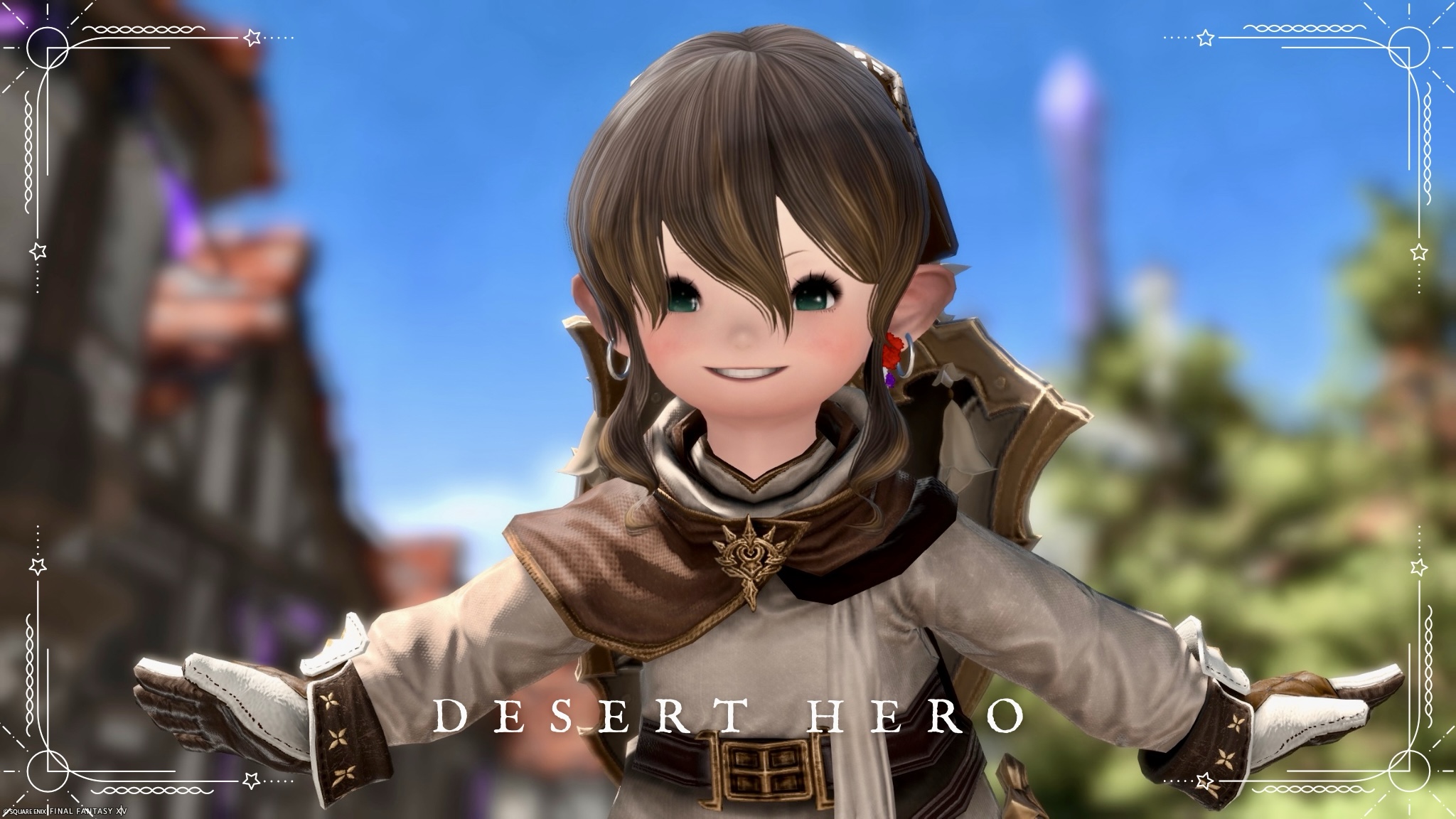 [Mirages] « Héros du désert » – Uniforme d'androïde obsolète revisité Lalafell FF14 Blog Norirow Note 27