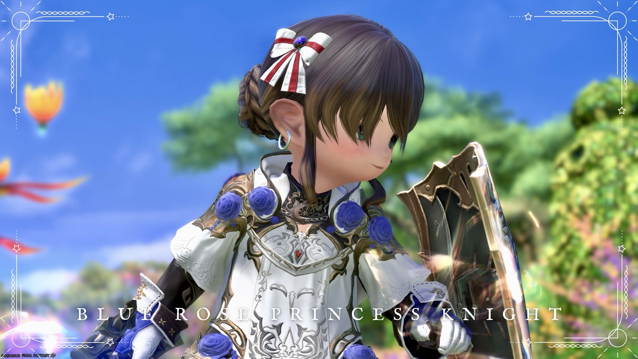 【ミラプリ】清楚かわいい「青薔薇の姫騎士様」コートリーラヴァーアレンジ ララフェル FF14ブログ Norirow Note 27